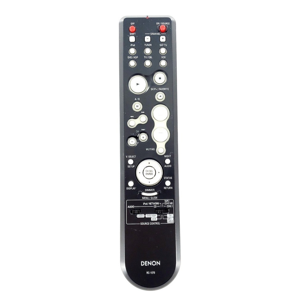 Genuine Denon RC-1075 Home Theater Receiver Remote AVR-1708 AVR-1508 Tested